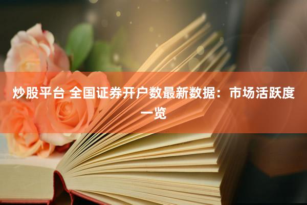 炒股平台 全国证券开户数最新数据：市场活跃度一览